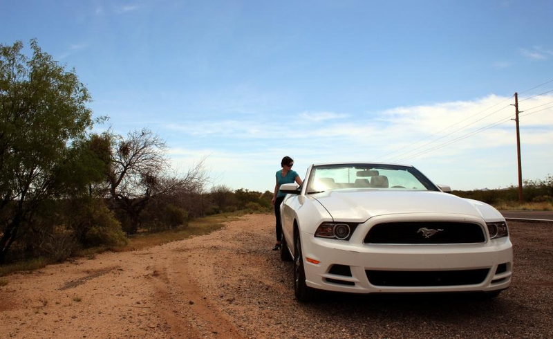 Illustration for article titled American Traditions, Hot Rods, and Horses; Desert blast in a 2013 Mustang
